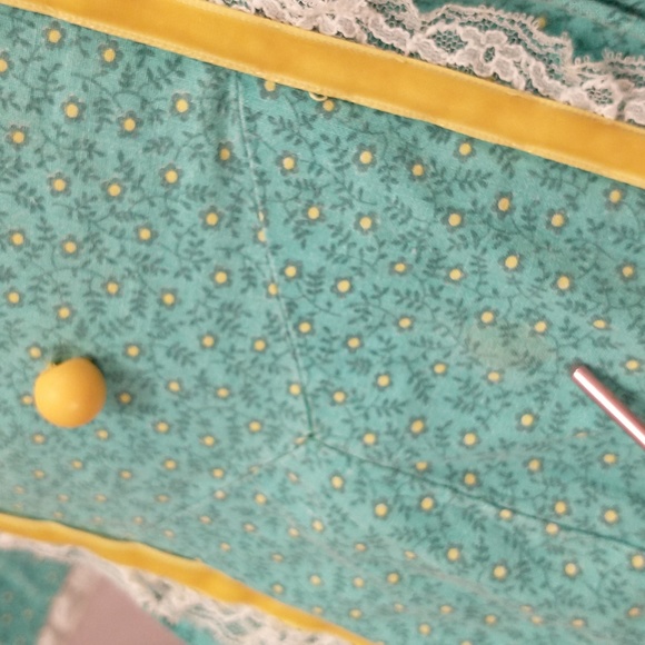 Reenactment Calico Cotton Prairie Dress Handmade OOAK 19th Century Look Costume - Picture 8 of 10